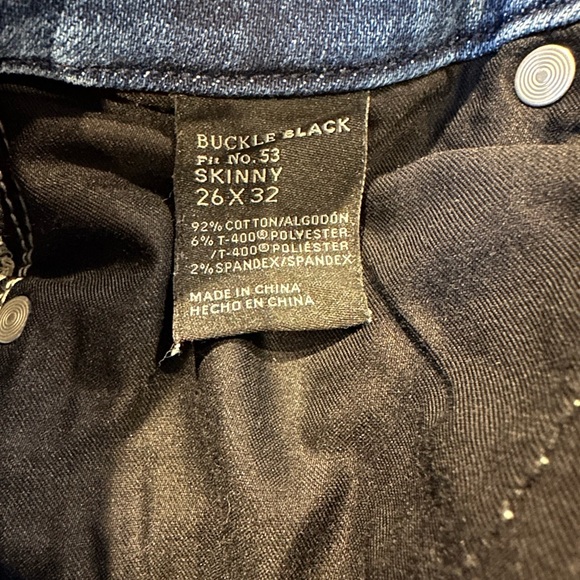 Buckle Black Skinny Jeans - Picture 3 of 3